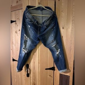 Silver Suzki Skinny Crop jeans